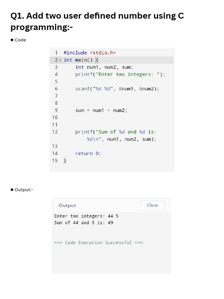 C Programming: User Defined Numbers & Reversals | PDF