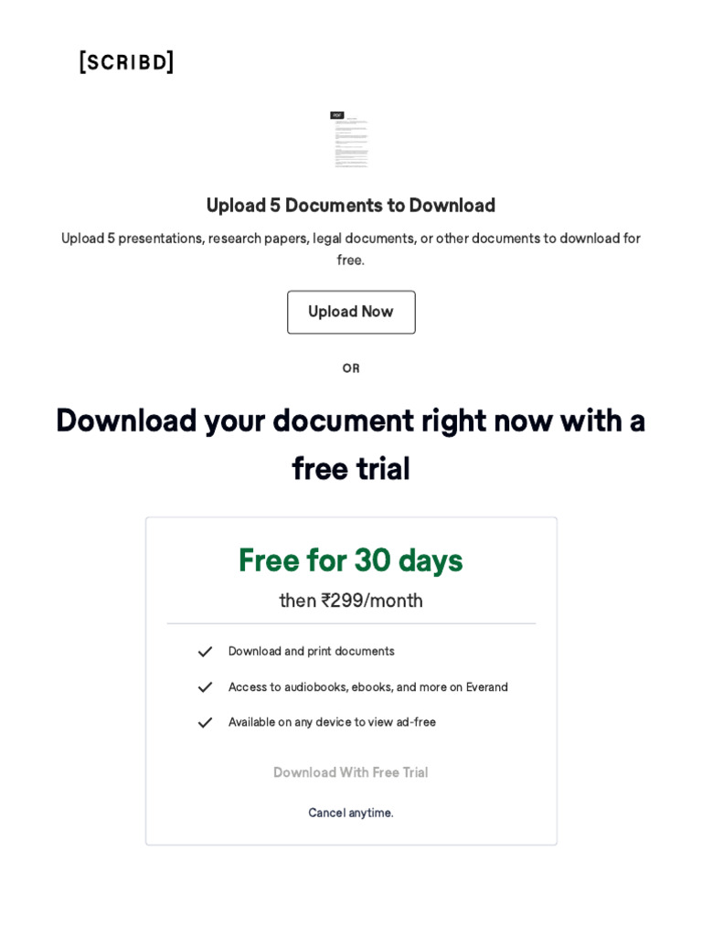 Choose A Plan - Scribd | PDF