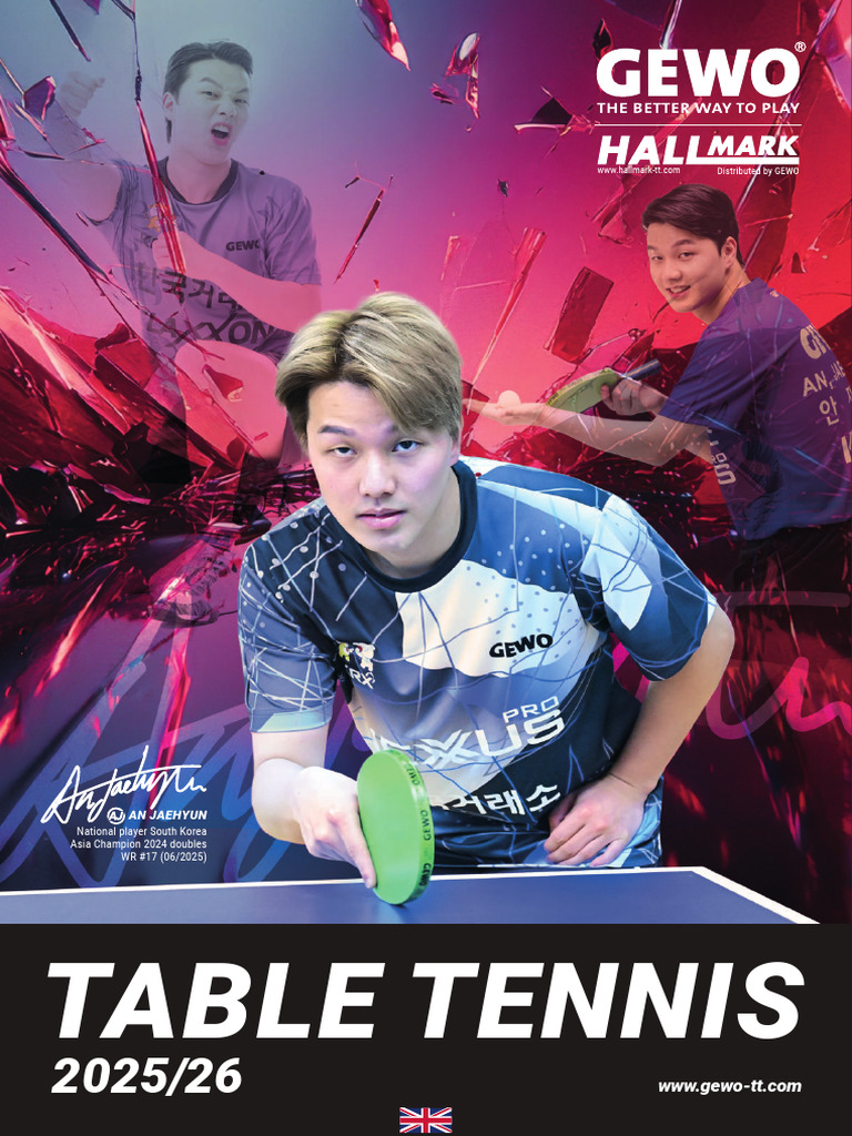 GEWO Table Tennis Equipment Overview | PDF | Table Tennis | Ball Games