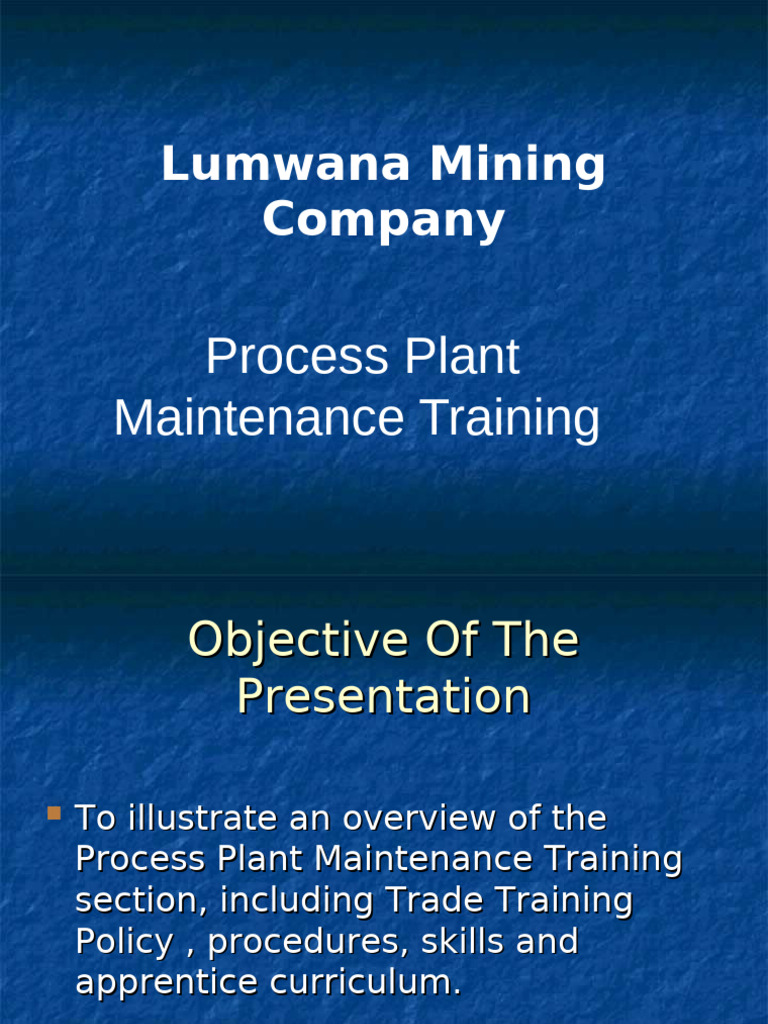 Apprenticeship in Process Plant Maintenance | PDF | Electrician ...