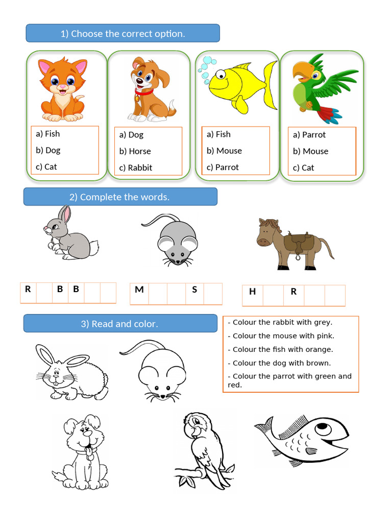 Pets Worksheet Templates Layouts Writing Creative Writi 109552 | PDF