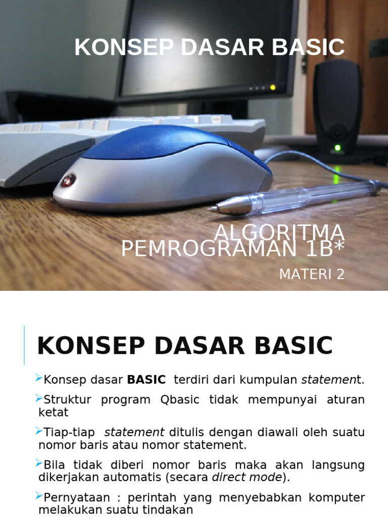 Dasar Pemrograman BASIC dan Variabel | PDF