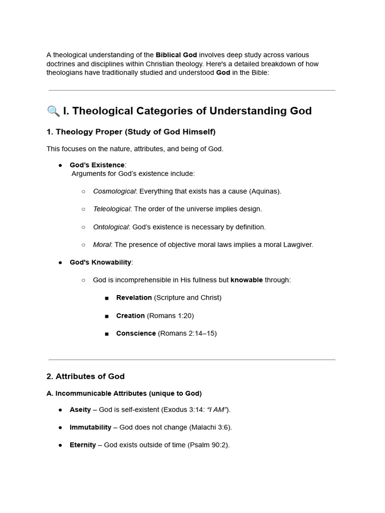 Understanding the Biblical God | PDF | God | Trinity