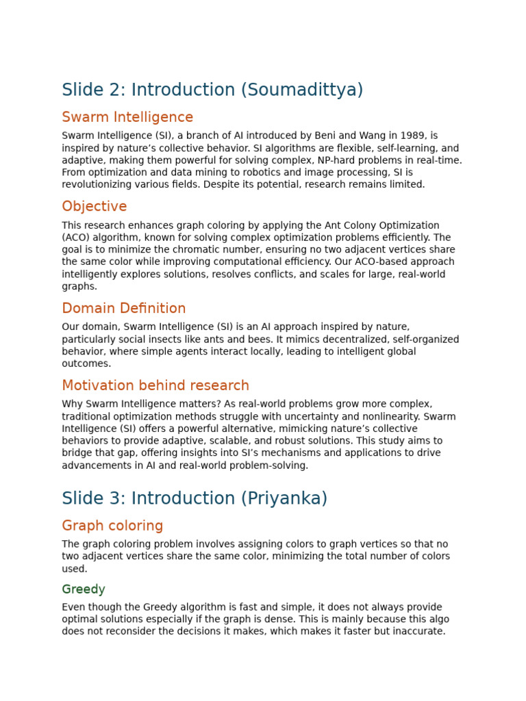 Presentation Summary | PDF | Applied Mathematics | Theoretical Computer ...