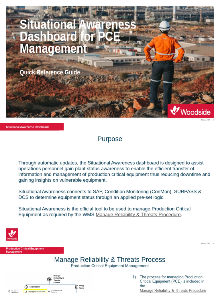 Situational Awareness Dashboard Guide | PDF | Situation Awareness ...