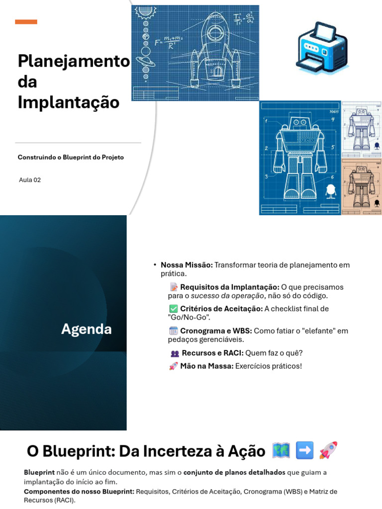Blueprint para Implantação de Projetos | PDF | Planejamento | Informática