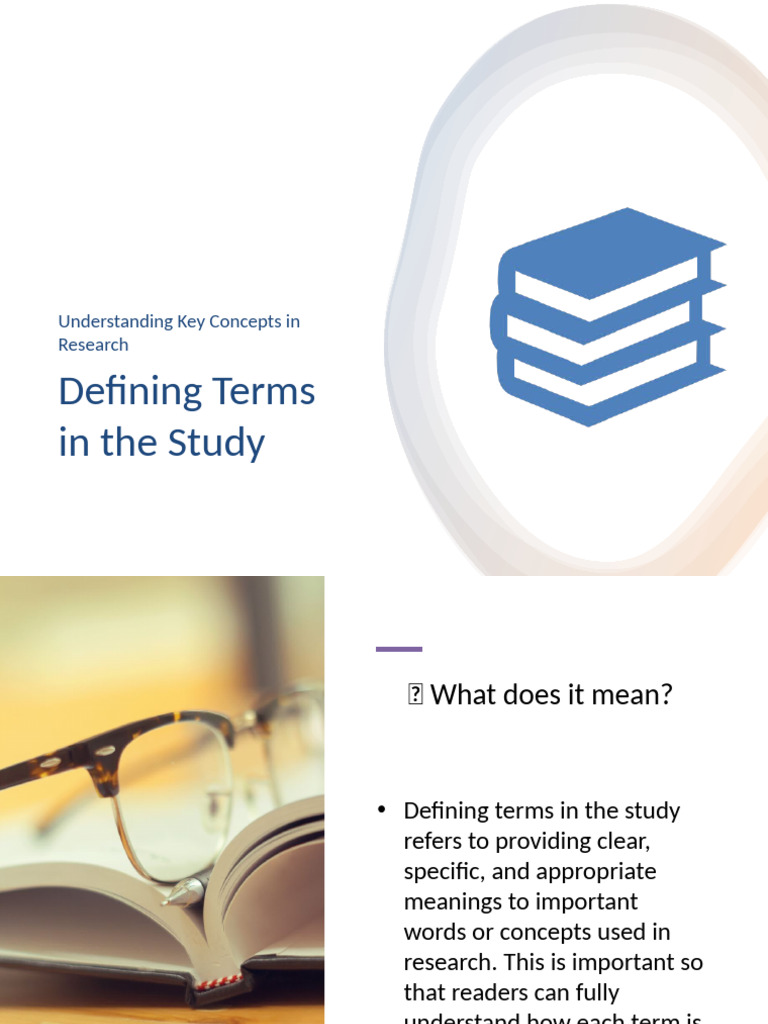 Defining Research Terms Clearly | PDF