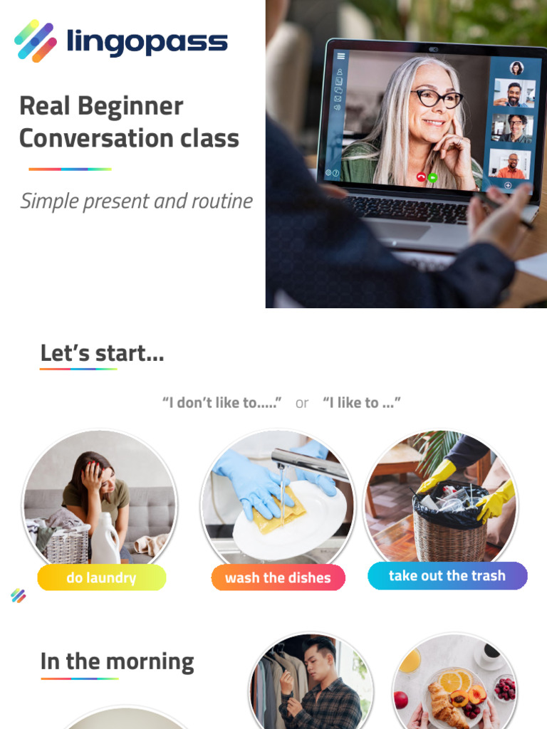 Daily Routines in Simple Present Tense | PDF