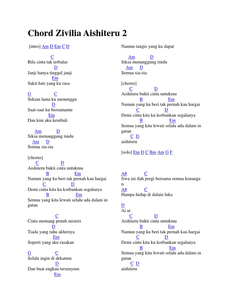 Lirik Lagu Zivilia Menunggu Chord Tebak Gambar