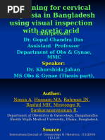 VIA Procedure Checklist for Women | PDF | Medicine | Diseases And Disorders