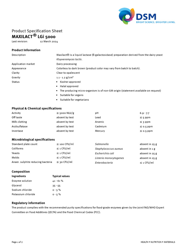 Maxilact® LGi 5000 Product Overview | PDF | Information