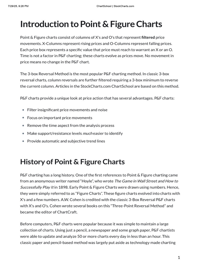 Understanding Point & Figure Charts | PDF | Market Trend
