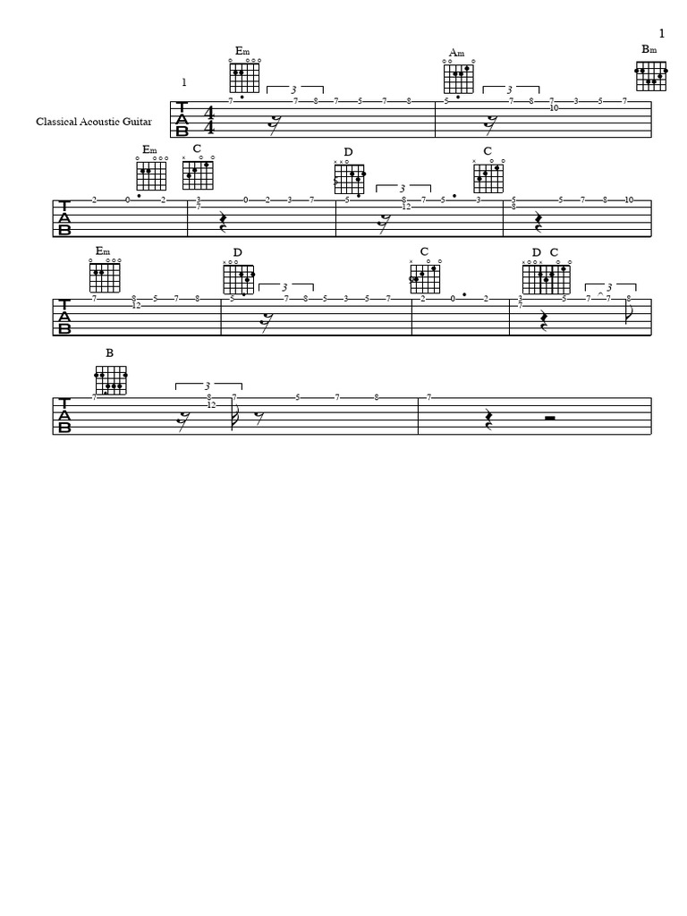 Eda's Requiem Guitar Sheets | PDF