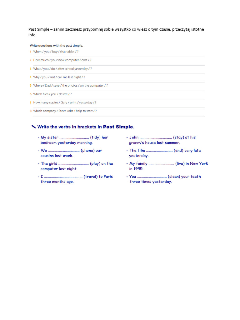 Past Simple and Past Continuous | PDF