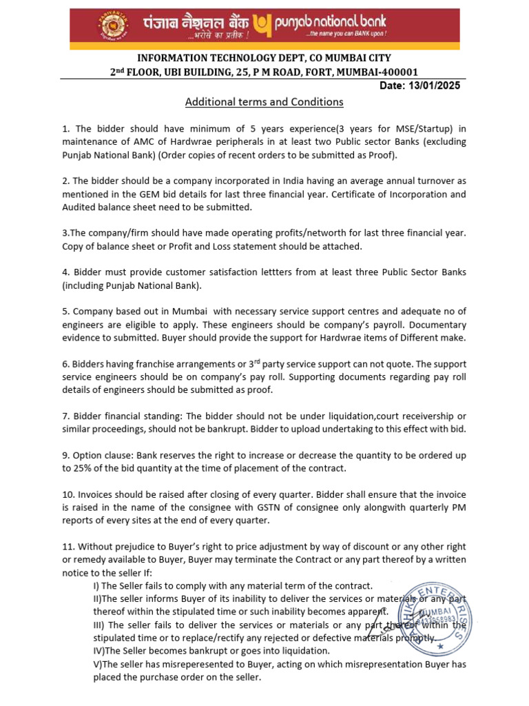 Ups Term 7 Comumcity PNB | PDF | Breach Of Contract | Misrepresentation
