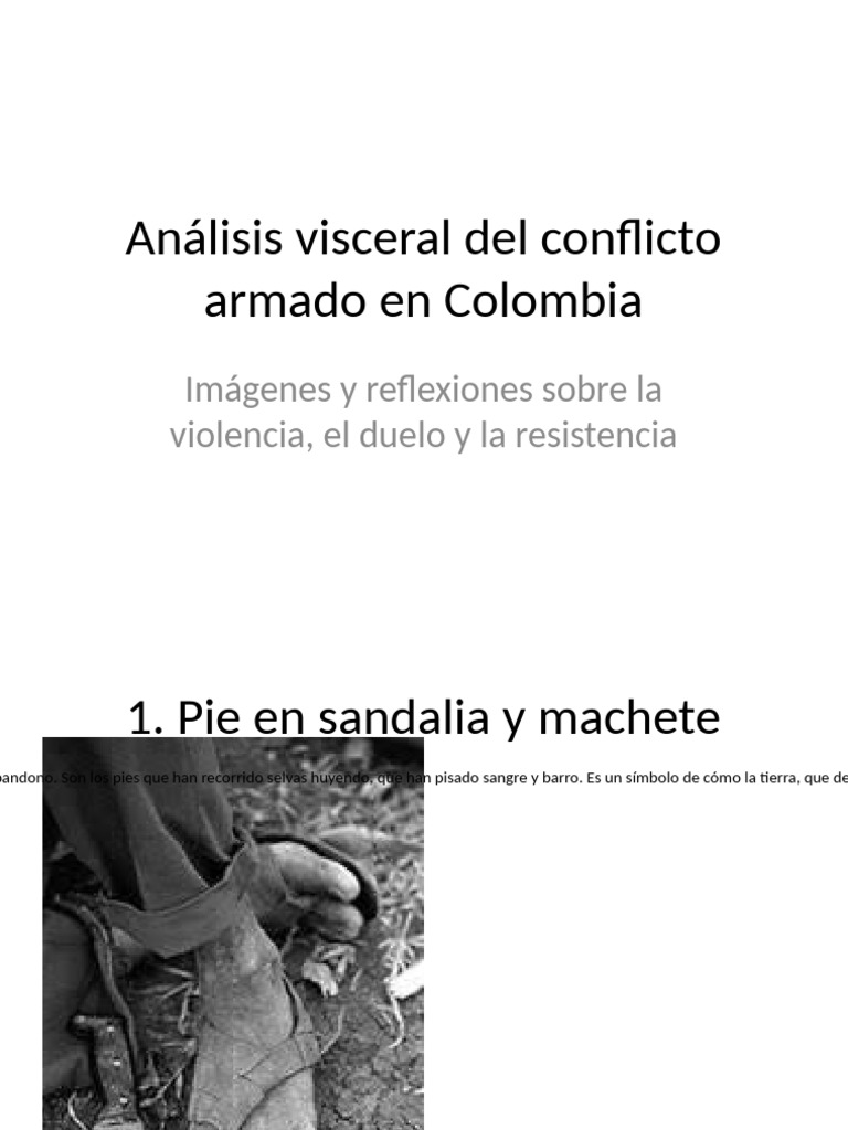 Conflicto armado en Colombia: violencia y resistencia | PDF
