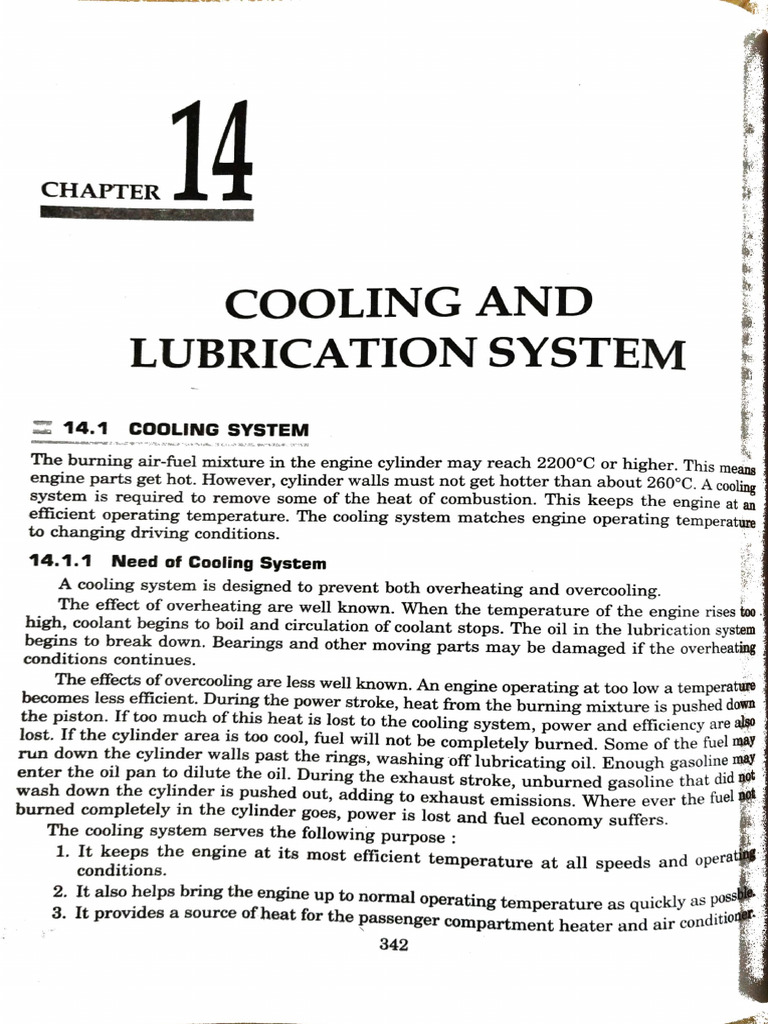Cooling & Lubrication | PDF