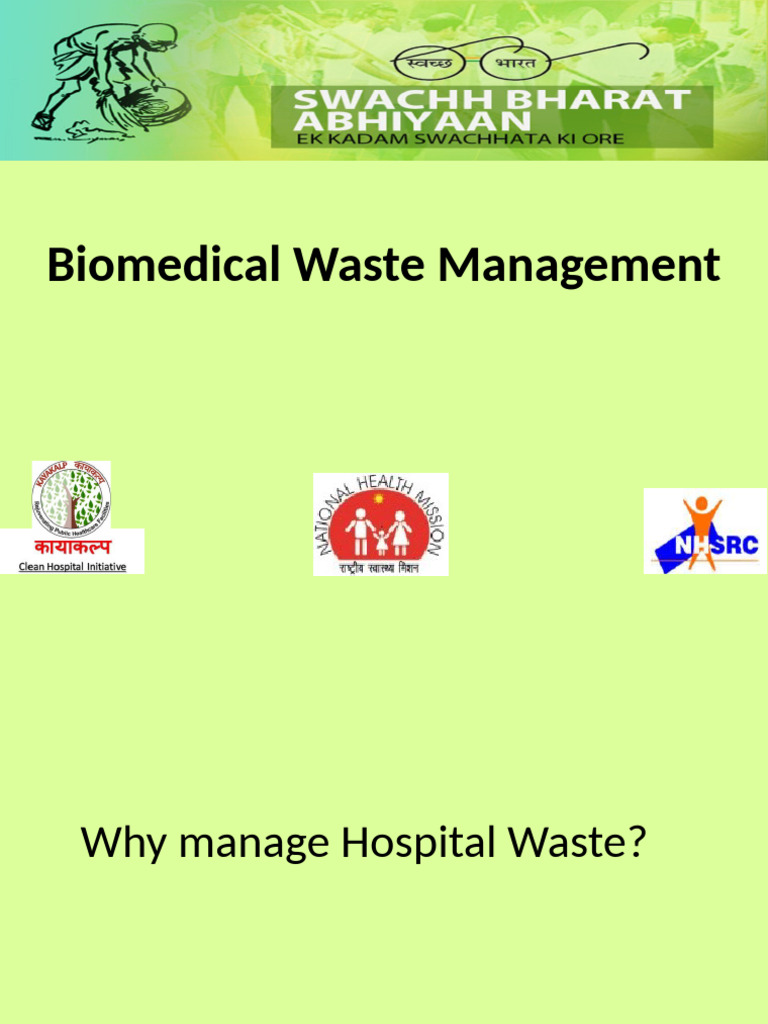 Colour Coding in Biomedical Waste Management | PDF | Waste | Municipal ...