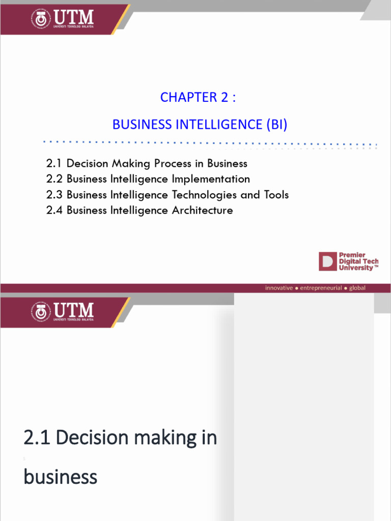 Chapter 2 BusinessIntelligence 20232024 | PDF | Business Intelligence ...