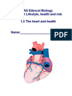 AS Edexcel Biology Topic 1 Lifestyle, Health and Risk 1.2 The Heart and Health