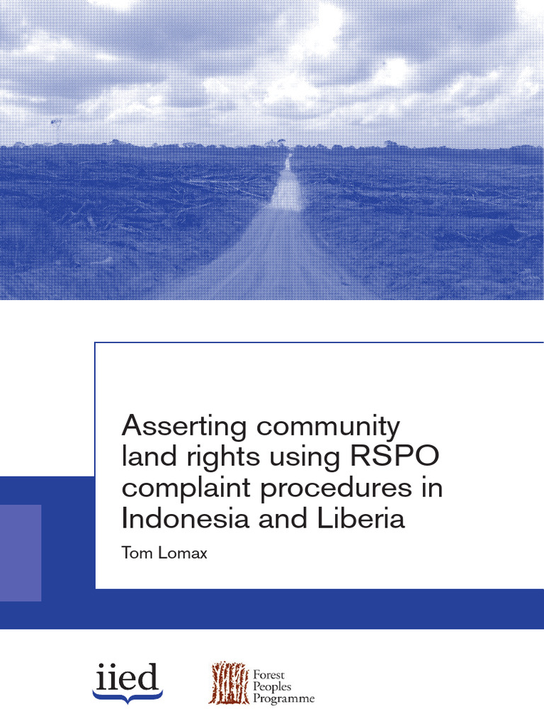 Asserting Community Land Rights RSPO | PDF