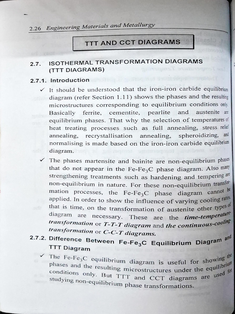 TTT and CCT Diagrams in Metallurgy | PDF | Heat Treating | Physical ...