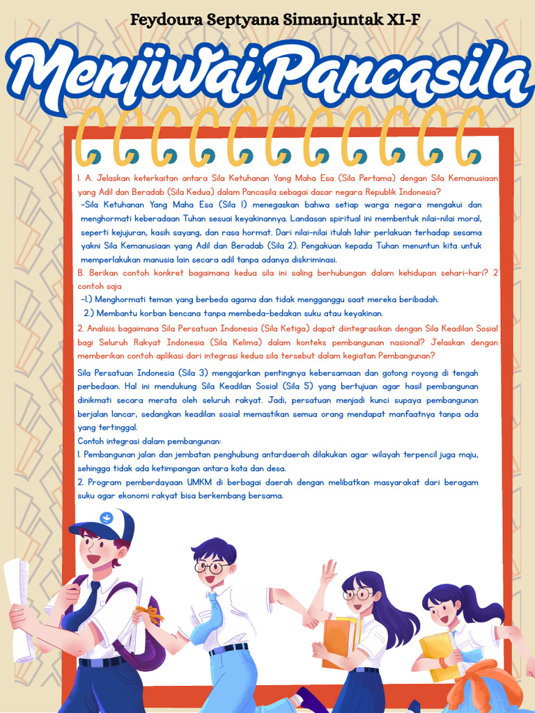 Class Officers in Blue Orange Yellow Sagisag Illustrative Style ...