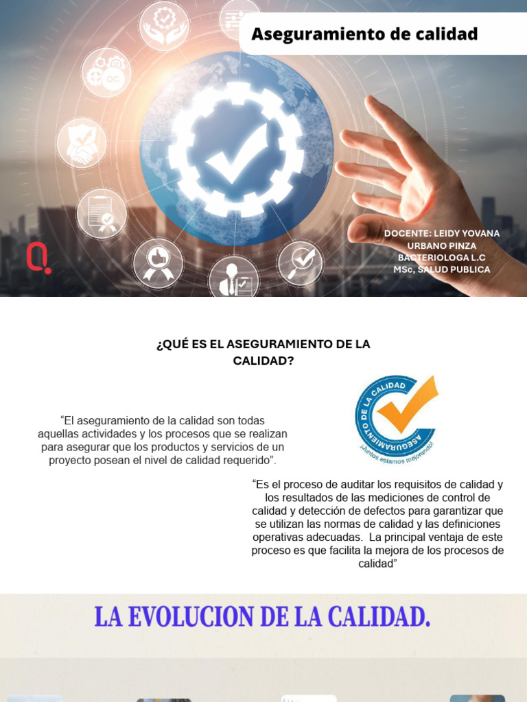 Aseguramiento de la Calidad: Historia y Proceso | PDF | Calidad ...