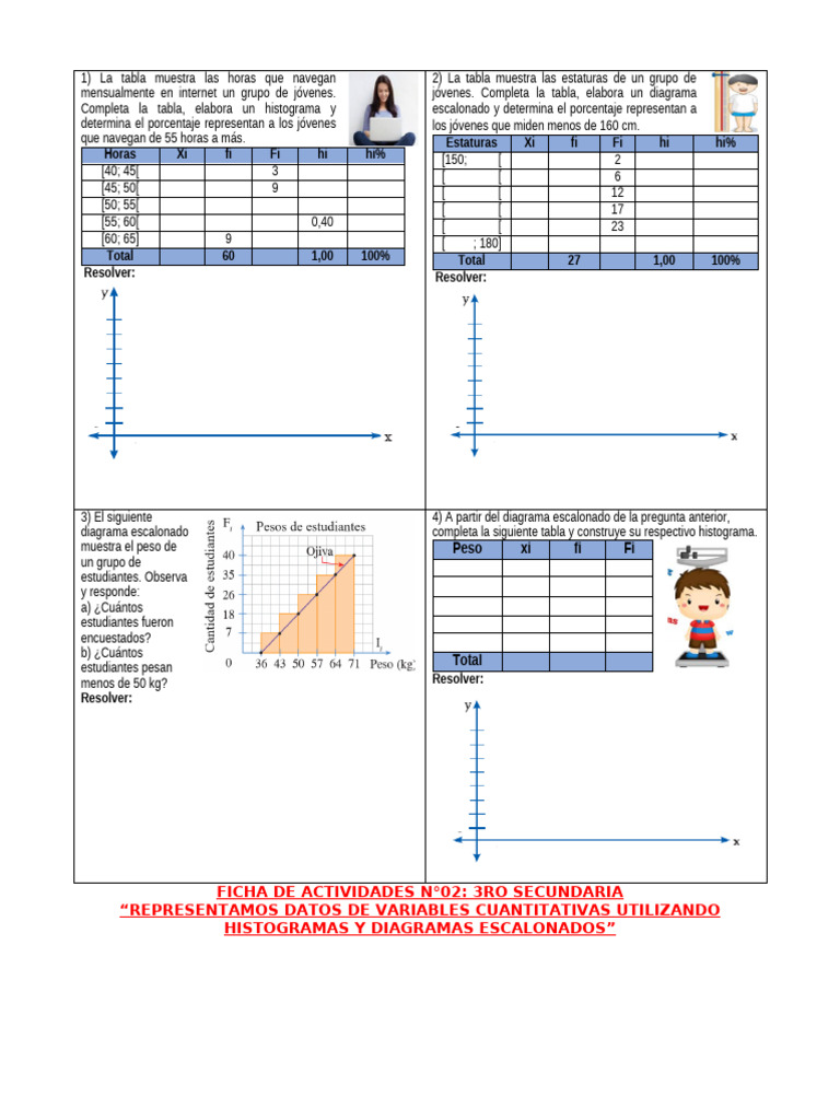 Ficha 3ro de Secundaria Ficha 2 | PDF