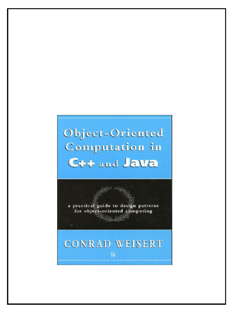 Objectoriented Computation In C And Java A Practical Guide To Design ...