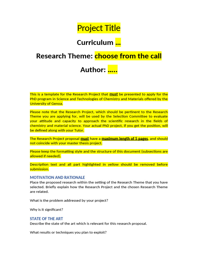 Template For Research Project 2025 | PDF | Science | Bibliography