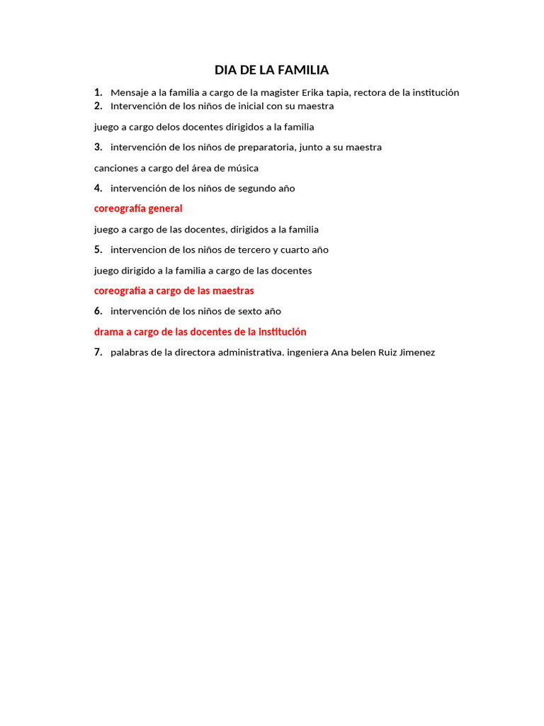 Dia de La Familia | PDF