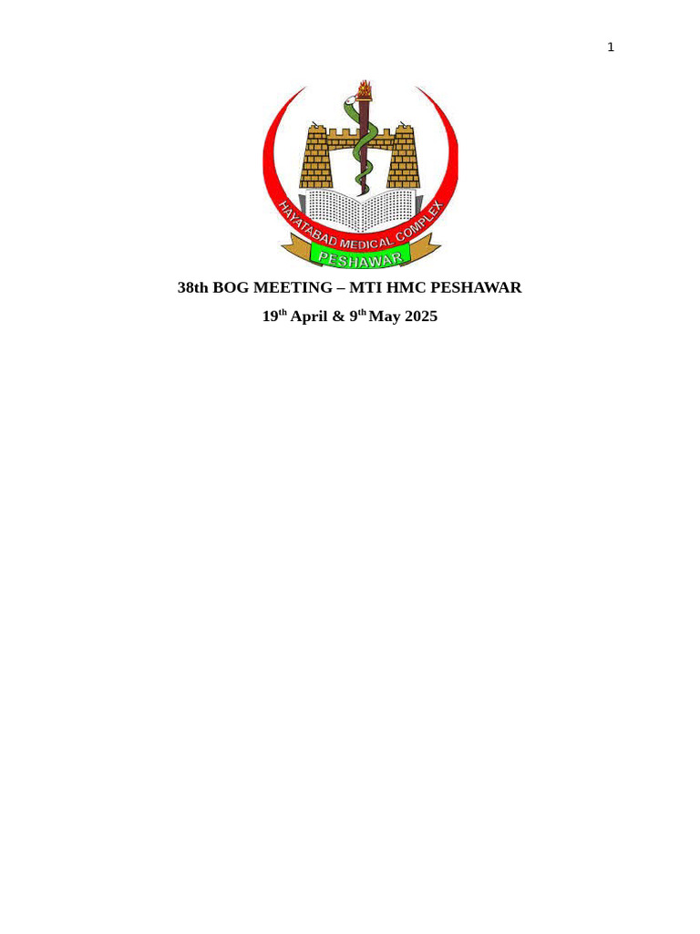 38th BOG Meeting Minutes - MTI HMC | PDF | Internal Audit | Audit