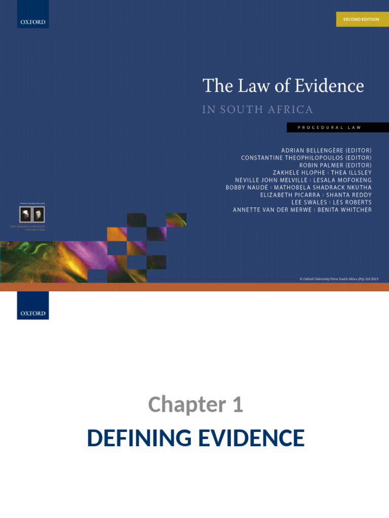 Chapter 1 Defining Evidence PDF