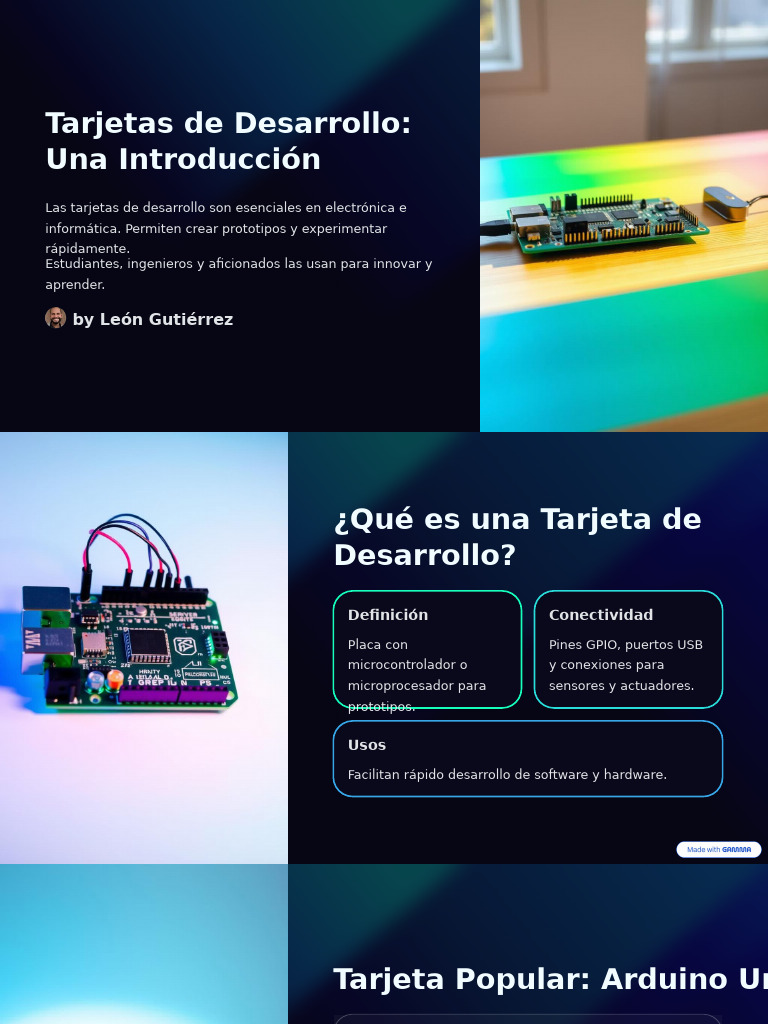 Tarjetas de Desarrollo: Guía Esencial | PDF | Microcontrolador ...