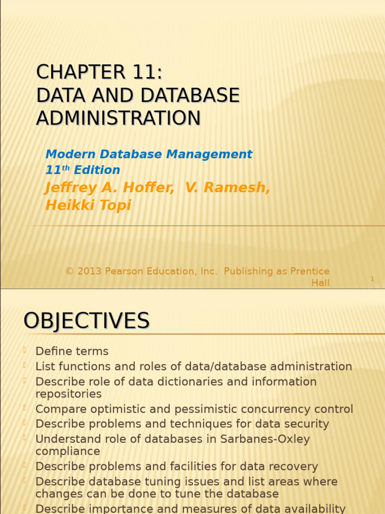 Data and Database Administration Overview | PDF | Databases | Database ...