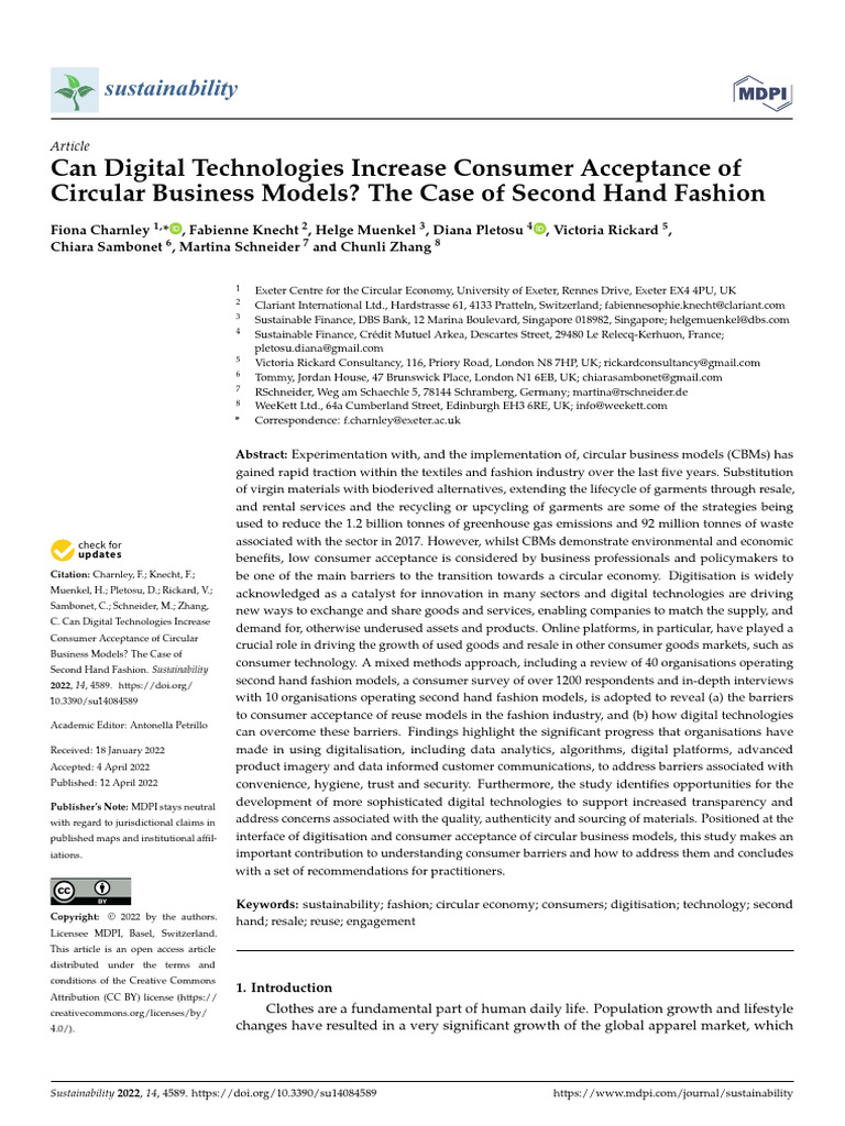 Sustainability 14 04589 v2 | PDF | Recycling | Waste