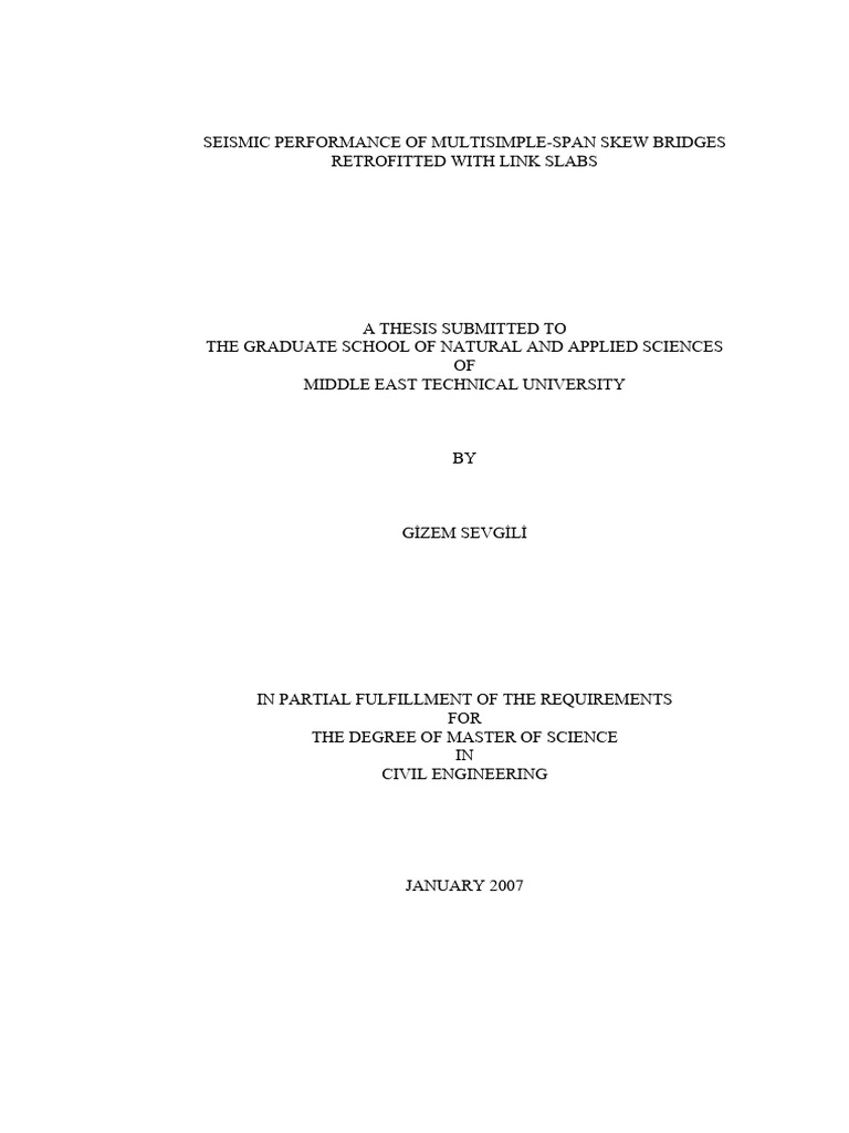 Seismic Performance of Skew Bridges | PDF | Beam (Structure) | Bridge