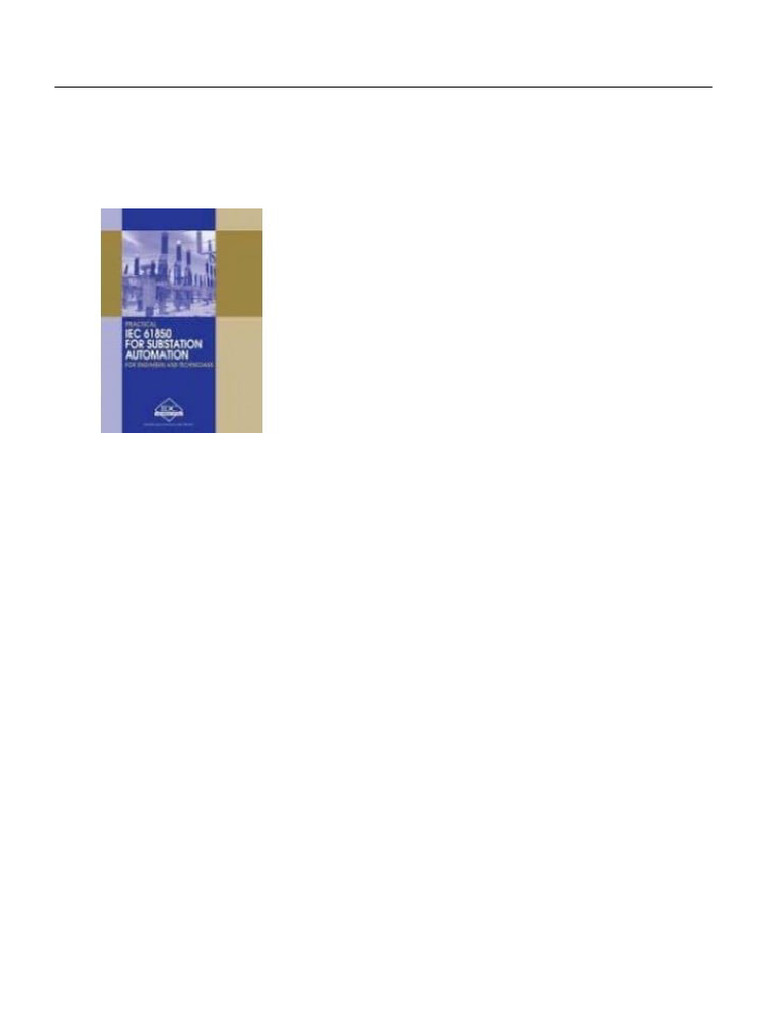 IEC 61850 Manual for Substation Automation | PDF