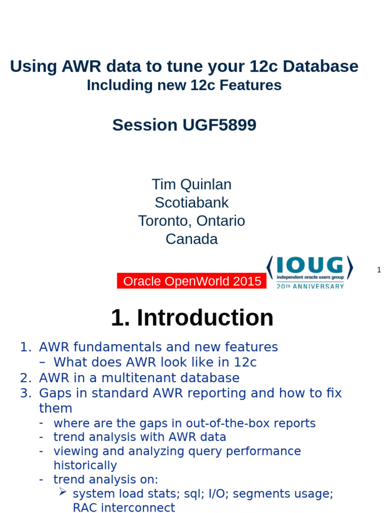 UGF5899 Quinlan-2015 UGF5899 Quinlan AWR PPT | PDF | Table (Database) | Sql