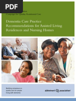 Dementia Care Practice Recommendations For Assisted Living Residences and Nursing Homes Phases 1 2