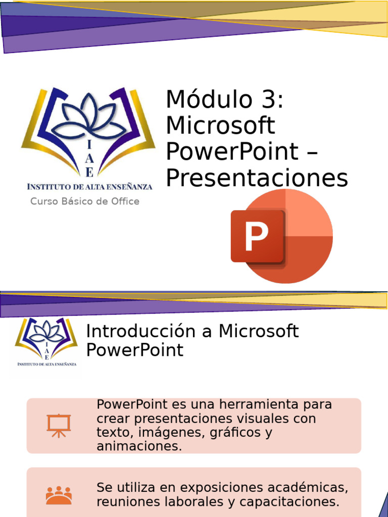 Modulo 3 Microsoft PowerPoint | PDF