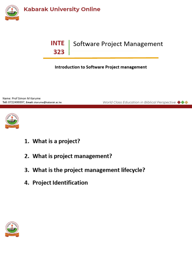 Software Project Management - Lecture2 | PDF | Project Management ...