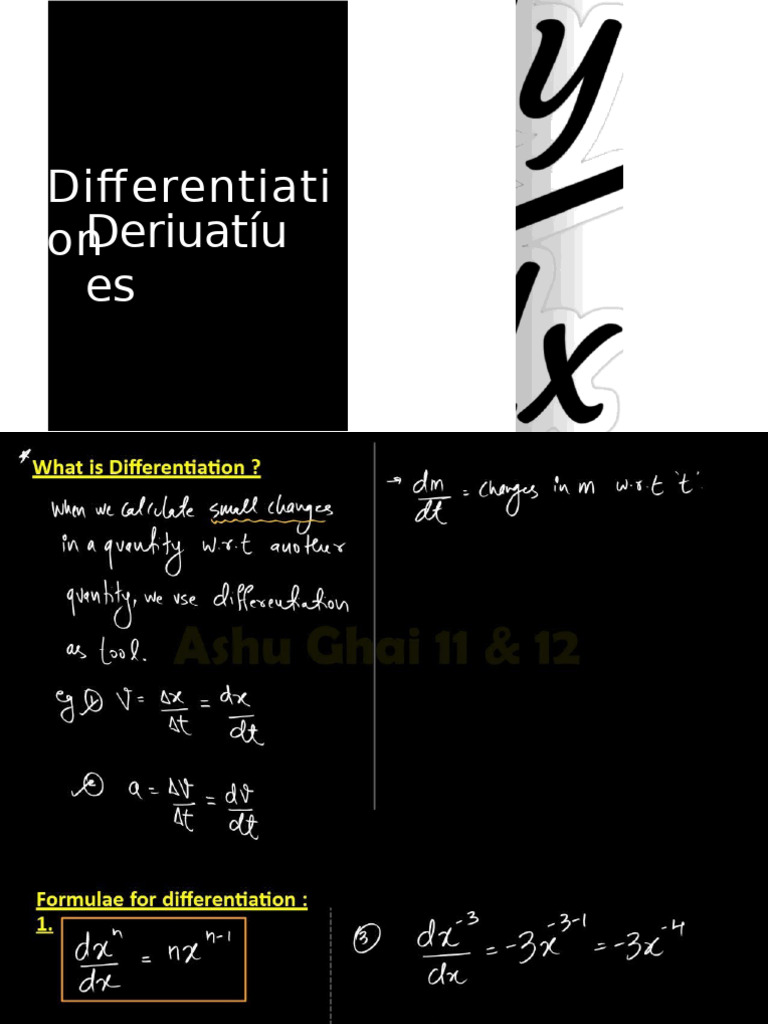 Differentiation | PDF