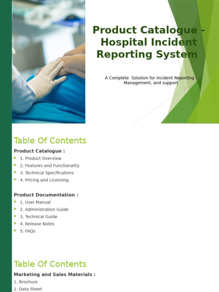 Hospital Incident Reporting System Guide | PDF | Patient Safety ...