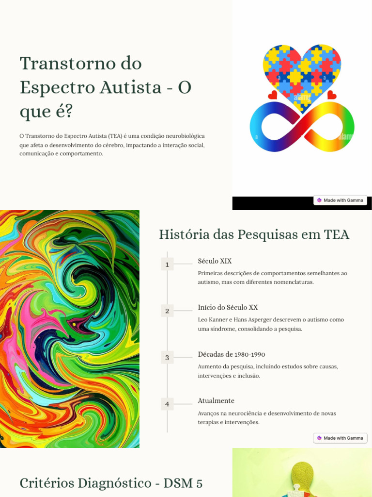 Entendendo o Transtorno do Espectro Autista | PDF | Autismo | Conceitos ...