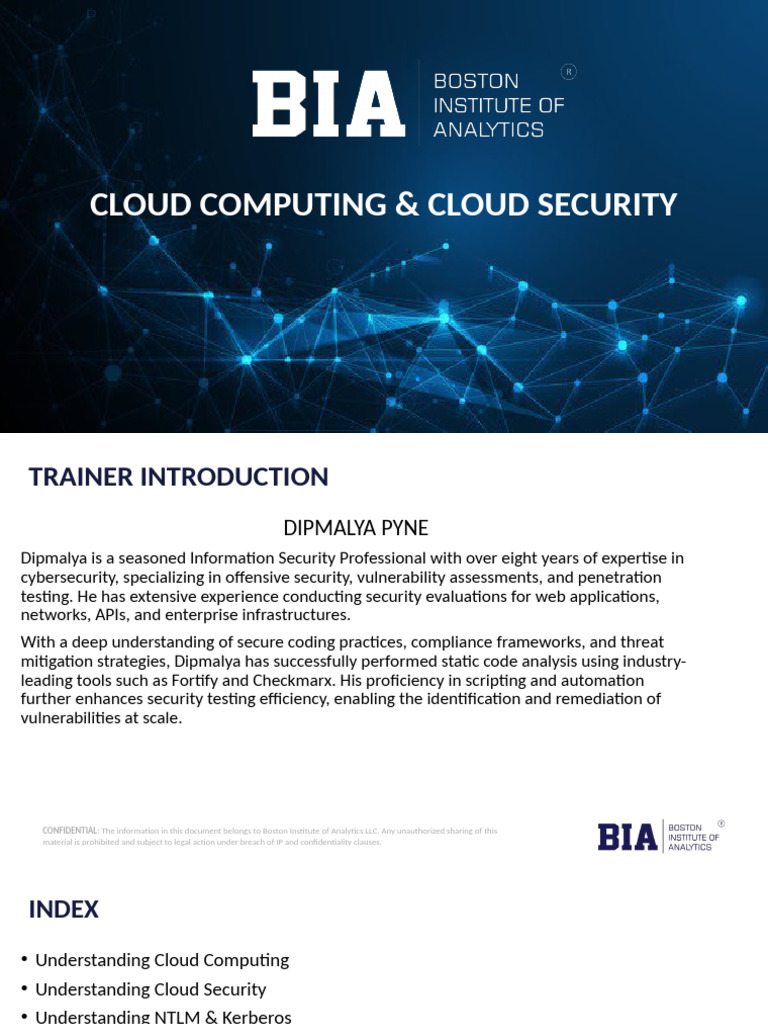 Cloud Computing and Security Overview | PDF | Cloud Computing | Security
