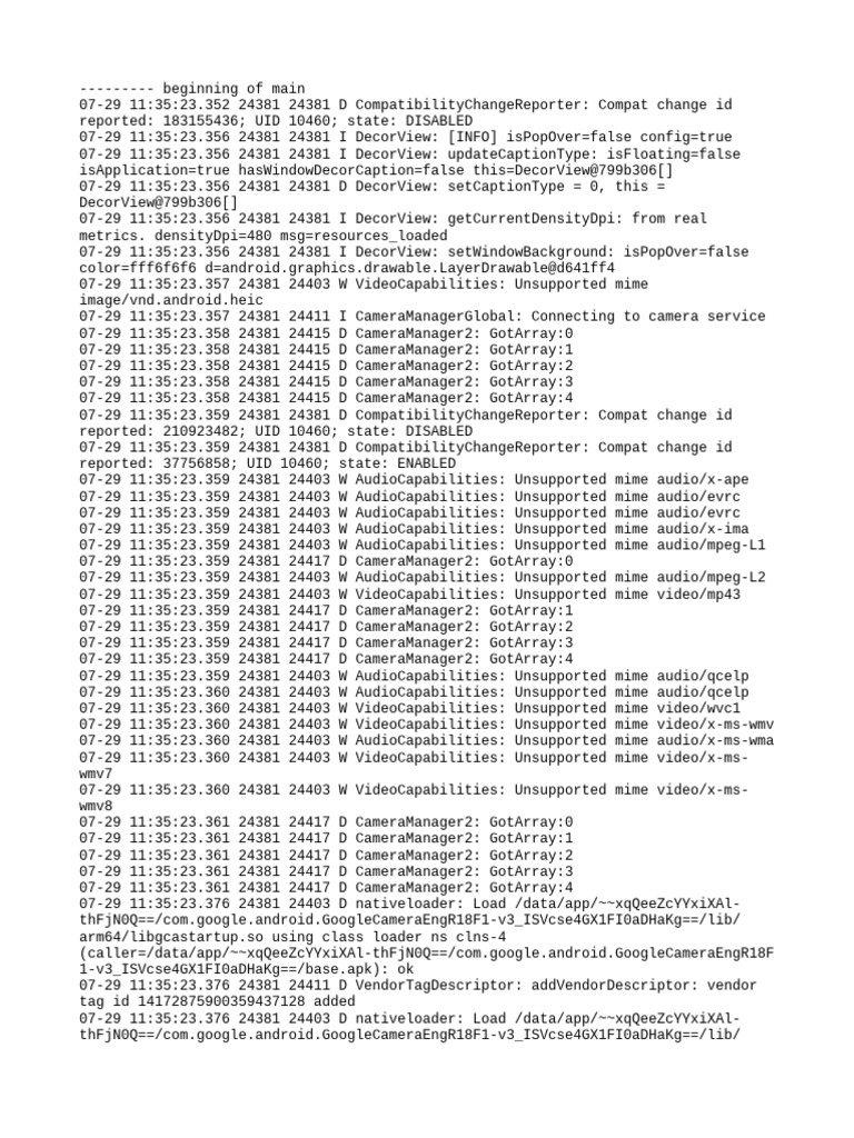 Log Cat 1753778123318 | PDF | Software Engineering | Computer Programming