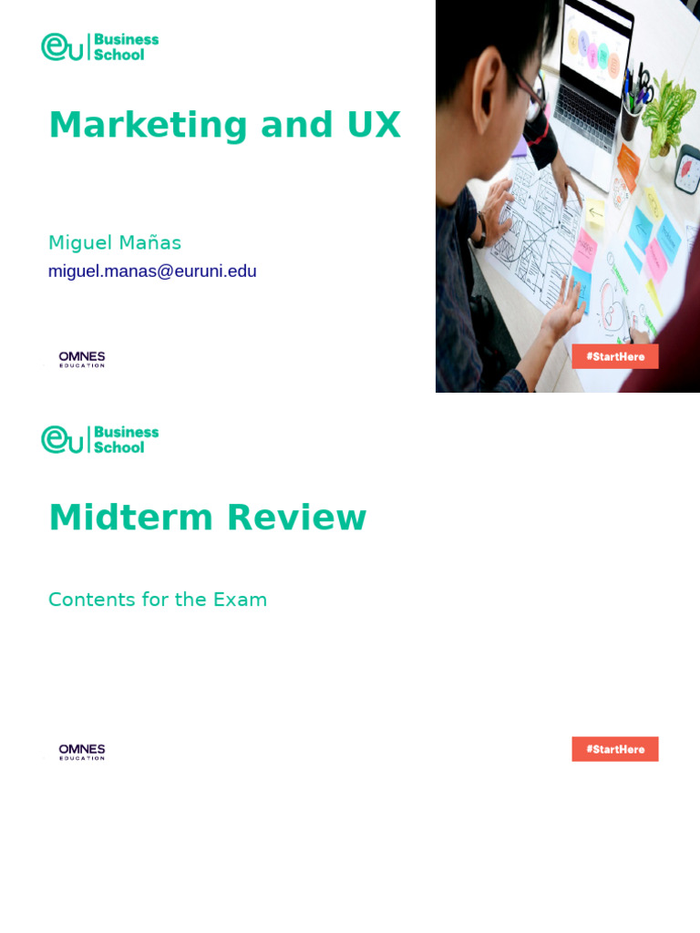 Marketing and UX - Midterm Review | PDF | Marketing | User Experience