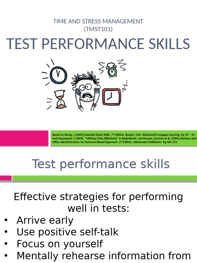Test Performance Skills Guide | PDF